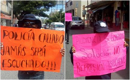 Policías cesados marchan en Chilpancingo