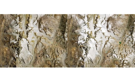 Antes y después: Así ha afectado el calor a los Andes chilenos, según la NASA