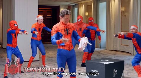 VIDEO: Tom Holland pierde concurso de dobles de Spider-Man; Zendaya e Ibai Llanos son jueces⁠