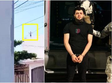 VIDEO: Entre techos de casas, así trató de escapar el "Nini", jefe de seguridad de "Los Chapitos"