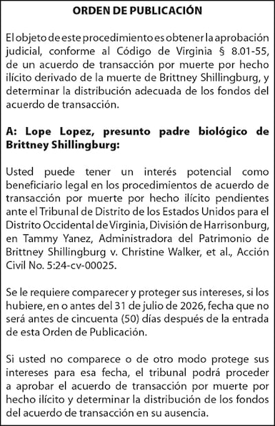 Orden de publicación