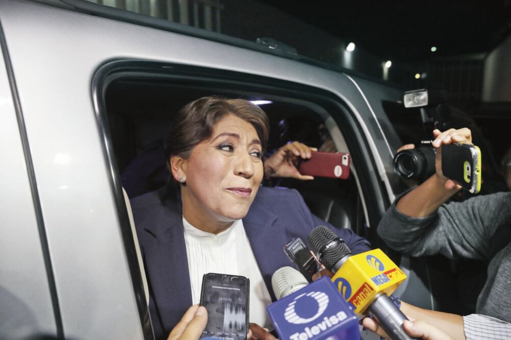 Delfina Gómez, de Morena, afirmó que hay cacería de brujas y guerra sucia en su contra por su posición en las encuestas (IRVIN OLIVARES. EL UNIVERSAL)