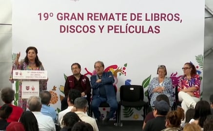 Clara Brugada inaugura Edición 19 del Gran Remate de Libros; invita a participar en el "lectódromo" del Zócalo