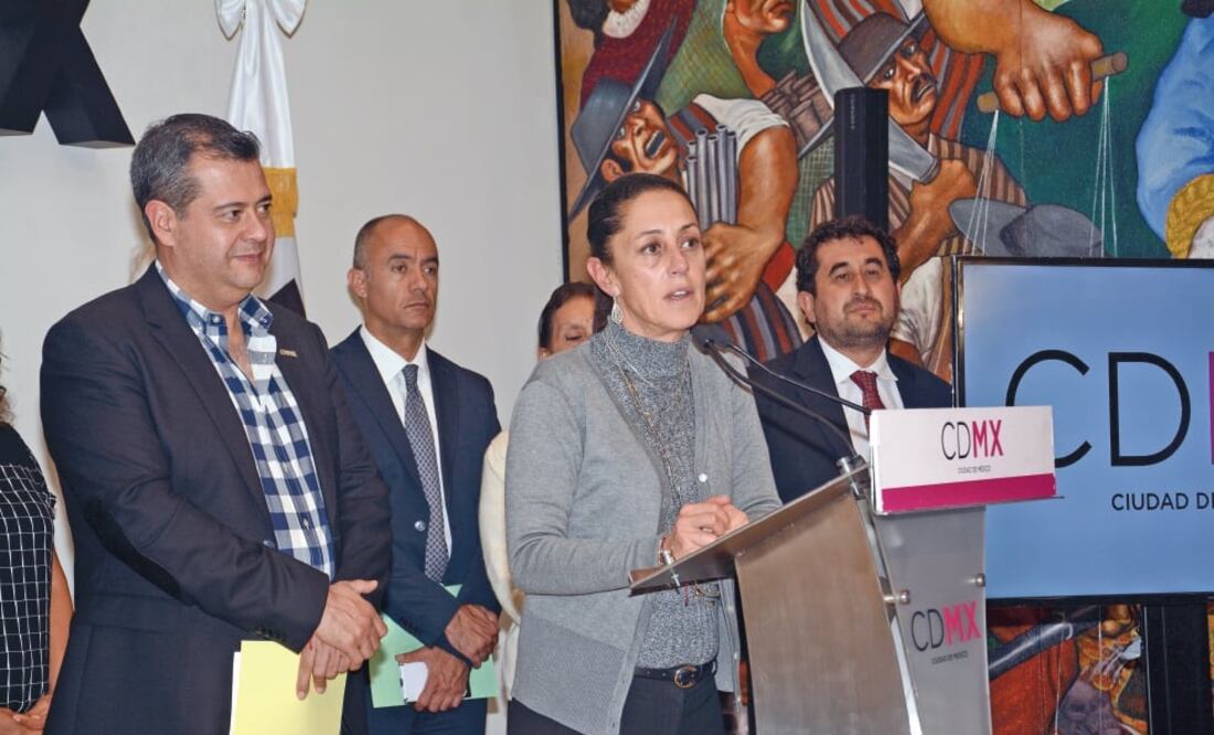 José Ramón Amieva, actual mandatario local, y Claudia Sheinbaum, jefa de Gobierno electa, dieron a conocer los avances en materia de reconstrucción en la capital del país. (ESPECIAL)