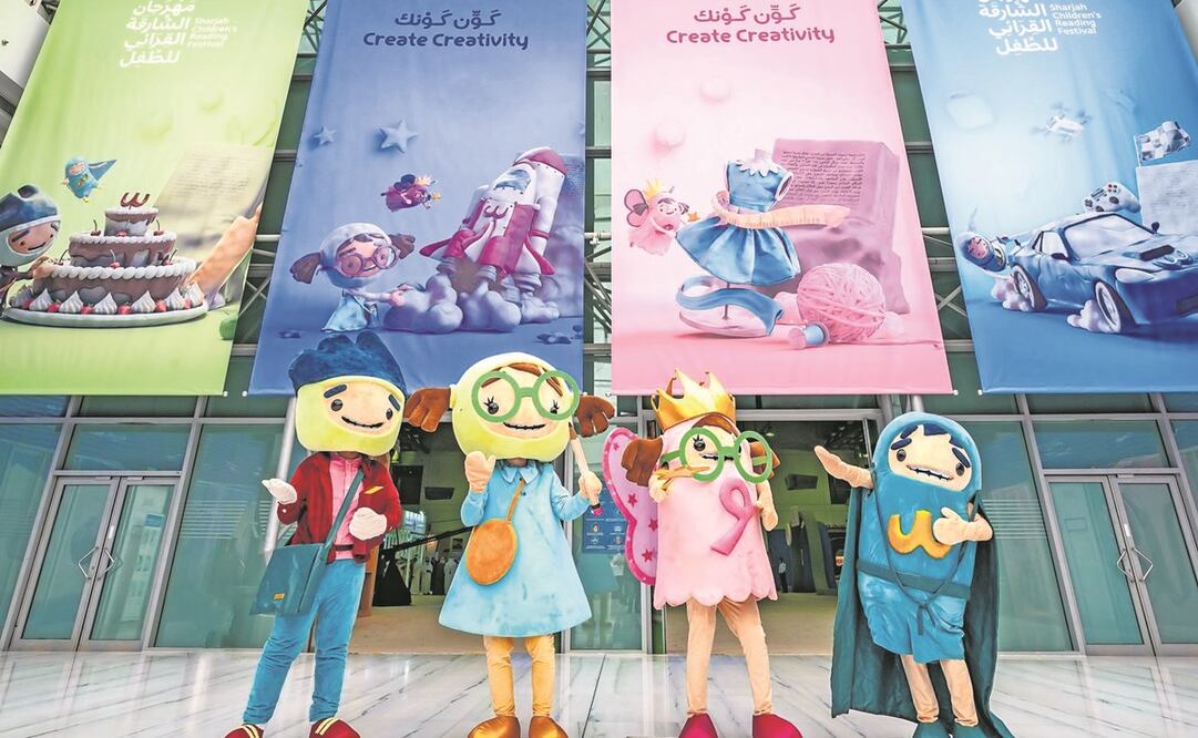 Los pequeños visitantes disfrutarán de cientos de actividades y juegos. Destacan talleres sobre inteligencia artificial y de periodismo. Foto: Sharjah Children's Reading Festival.