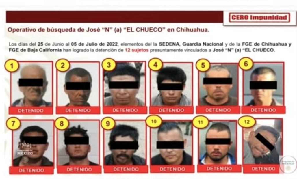 Suman 12 personas detenidas por el homicidio de sacerdotes en Chihuahua: SSPC