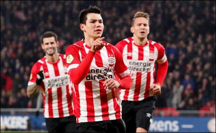 Doblete del "Chucky" Lozano con el PSV