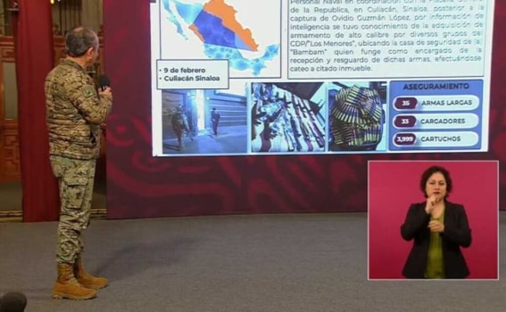 Aseguran armas de alto calibre para "Los Menores" en casa de seguridad, tras la captura de Ovidio Guzmán