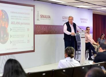 Rubén Rocha reporta "saldo blanco" en celebración de carnavales en Sinaloa
