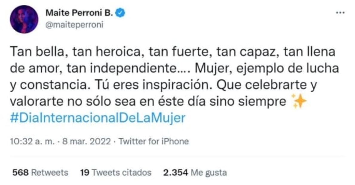 Famosas se suman al 8M: Piden fin a la violencia contra las mujeres