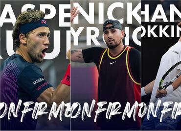 Nick Kyrgios, Casper Ruud y Kokkinakis encabezan la lista del UTS Guadalajara 2025