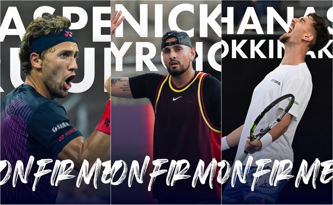 Nick Kyrgios, Casper Ruud y Kokkinakis encabezan el evento. FOTO: ESPECIAL