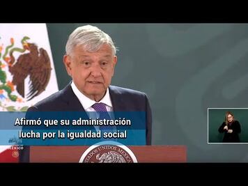 Soy humanista, dice AMLO al preguntarle si es feminista