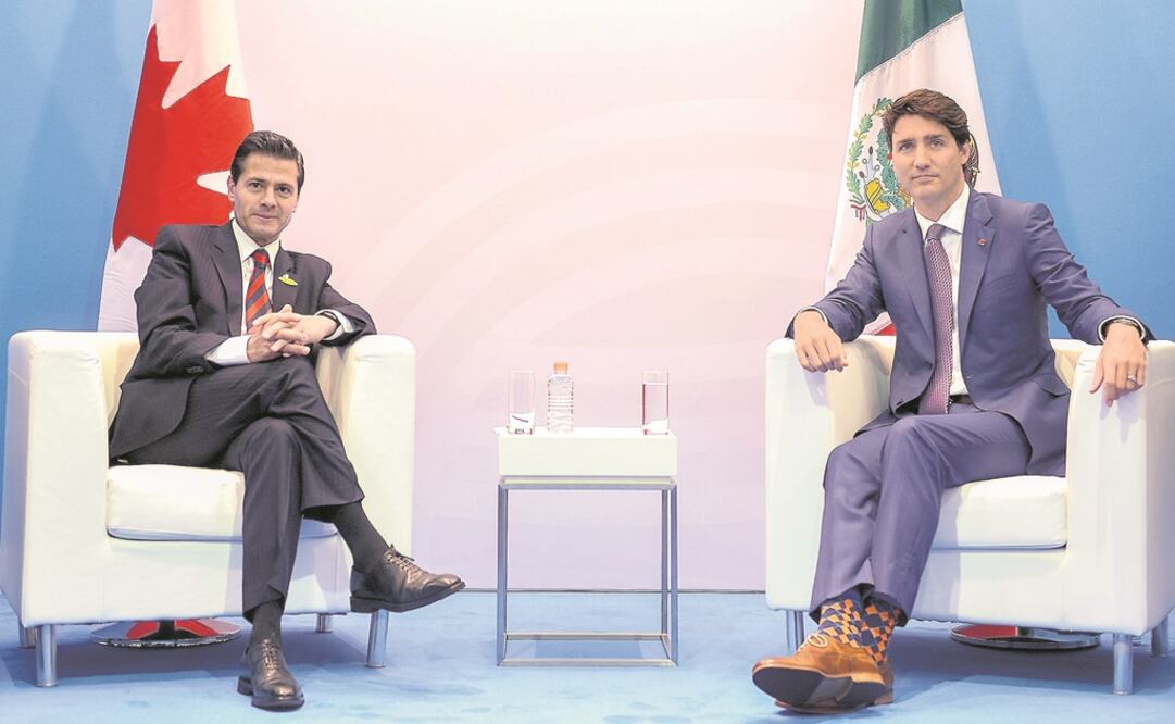 En el encuentro entre el presidente Enrique Peña Nieto y el primer ministro de Canadá, Justin Trudeau, hablaron sobre la apertura política entre ambas naciones. (PRESIDENCIA)