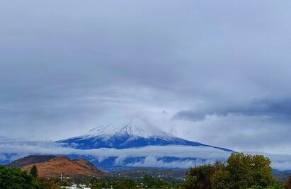 FOTOS: Así las postales del Iztaccíhuatl, Popocatépetl y Nevado de Toluca cubiertos de nieve