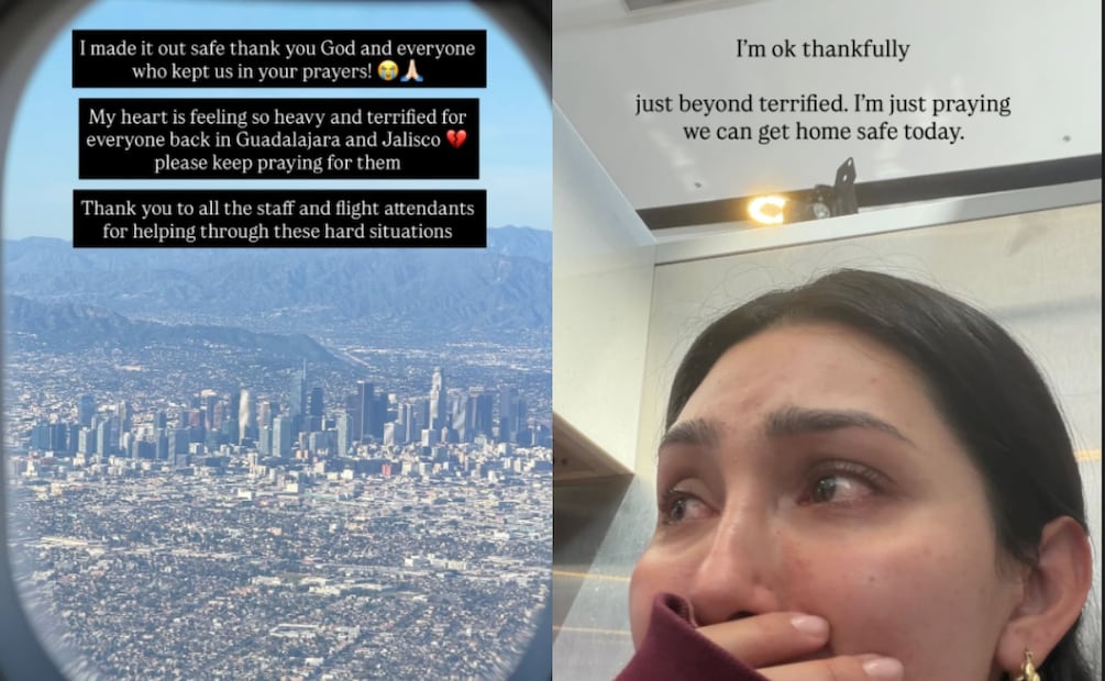 Creadora de contenido documentó el pánico colectivo que se vivió en el Aeropuerto Internacional de Guadalajara, tras la muerte de "El Mencho". Foto: Captura de pantalla Instagram @beautyybird