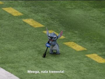 Stitch invadió la cancha en el Super Bowl LIX; evitó ser capturado y la afición le aplaudió