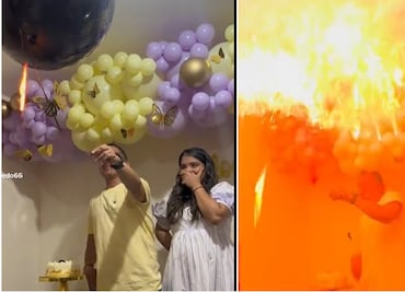 Video. Fiesta de revelación de género casi se convierte en tragedia por culpa del papá