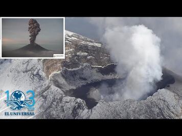Volcán Popocatépetl registra explosión