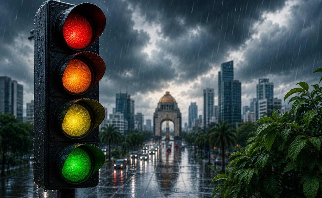 Temporada de Lluvias en México: ¿cómo funciona el semáforo de lluvias?; conoce su uso. Foto: Imagen generada con IA