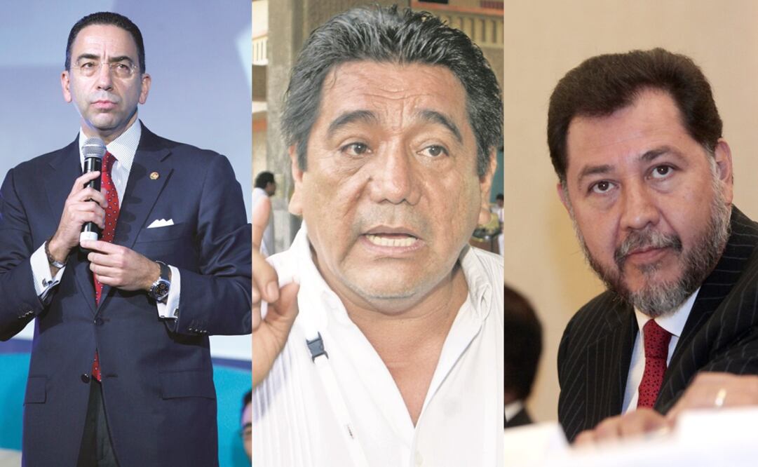 Javier Lozano, Félix Salgado Macedonio y Gerardo Fernández Noroña. Foto: Especial