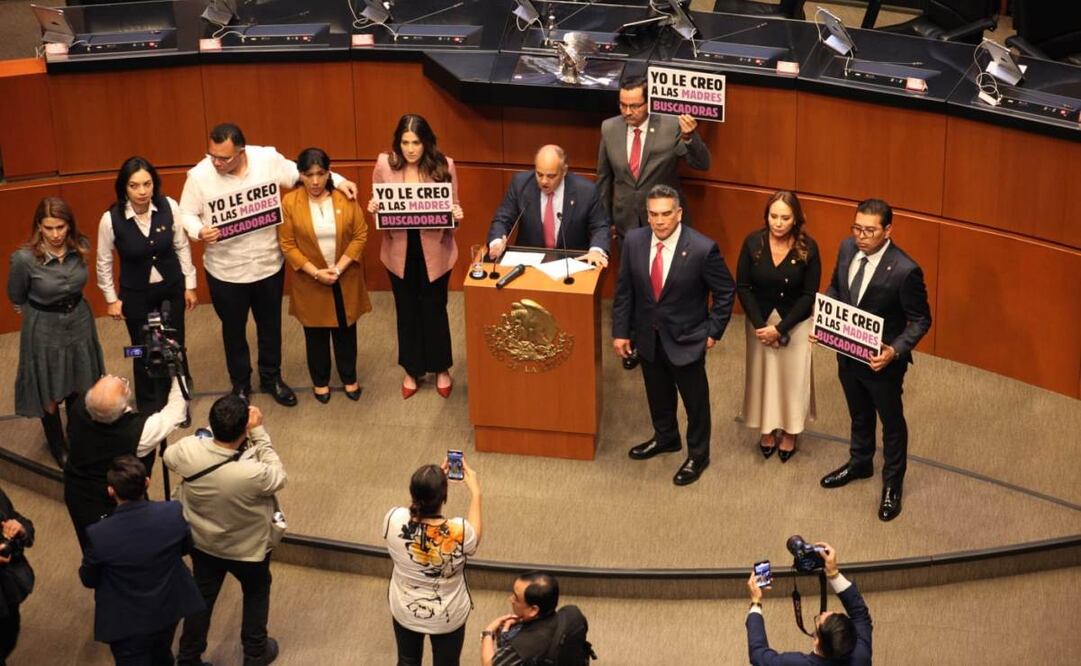 La sesión ordinaria del Senado de la República concluyó sin quorum ante el vacío de Morena cuando la oposición debatía el caso Teuchitlán. Foto: Especial