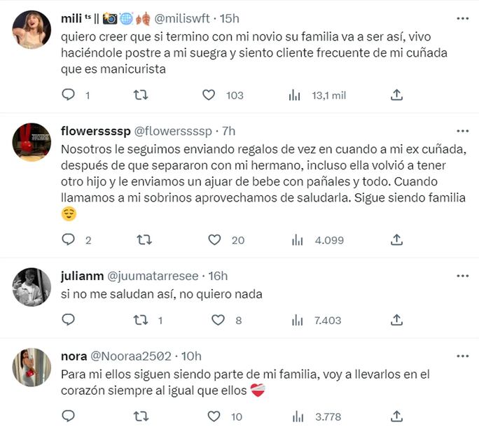 Las respuestas al Tuit viral. Fuente: captura de pantalla de Twitter