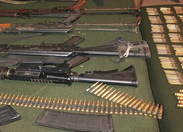 Aseguran 5 mil cartuchos y 8 armas de fuego en Yécora, Sonora