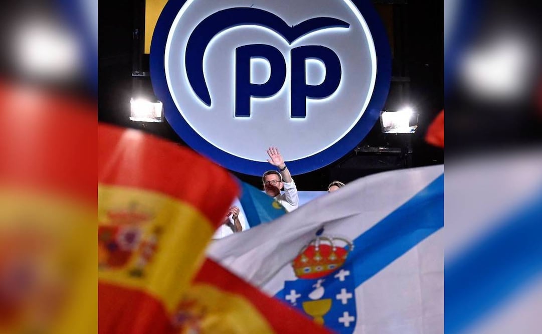 Alberto Núñez Feijóo, líder y candidato del Partido Popular. Foto: AFP