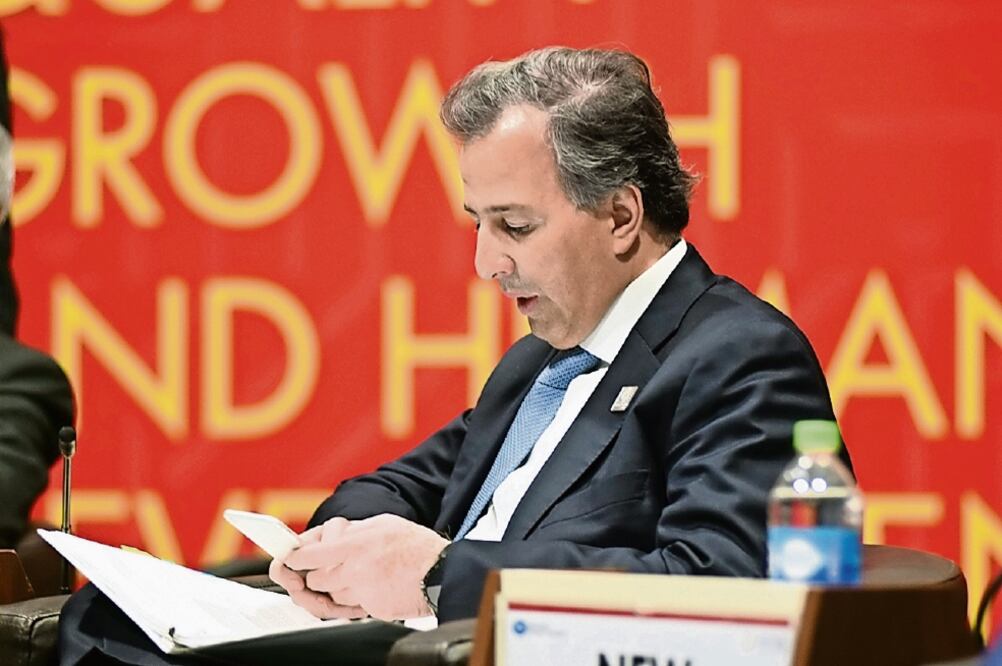 José Antonio Meade, titular de la Secretaría de Hacienda, durante su participación en la reunión ministerial de la APEC en Lima, Perú (CORTESÍA)
