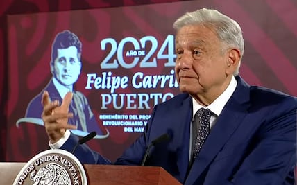 AMLO llama a habitantes de Santo Domingo Textepec y a transportistas a no confrontarse para terminar la carretera Oaxaca-Istmo