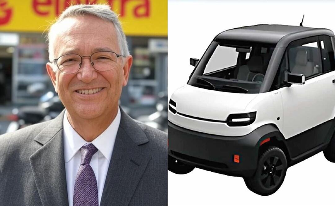 Salinas Pliego explota tras comparación de motos Italika con auto eléctrico Olinia. Foto: Creada con IA y Especial