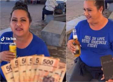 Doña Chela: la mujer que rompe récord en Internet por beber cerveza en 7 segundos