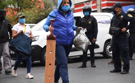 Decomisan a banda en Tepito armas, droga... y una tabla para extorsionar