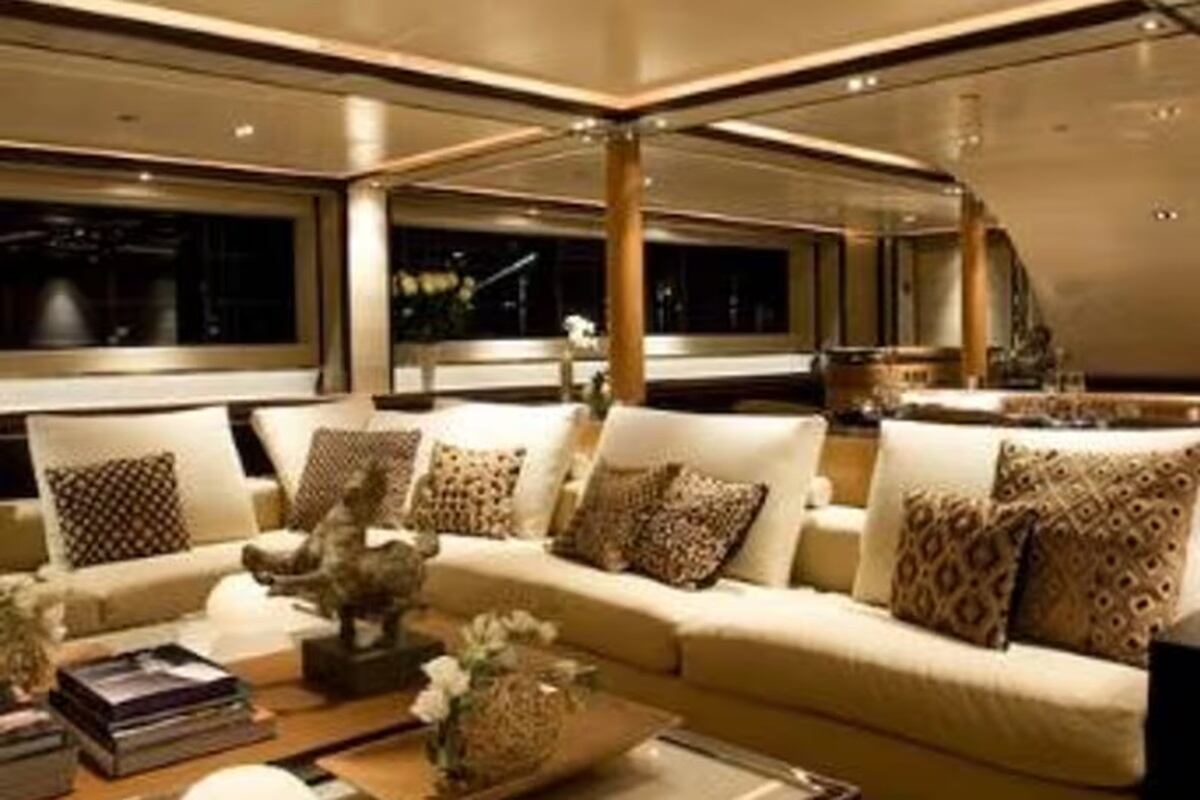 Así se veía el interior del yate Bayesian. FOTO: ESPECIAL