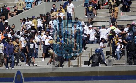 La Rebel, barra de Pumas, protagoniza pelea en las gradas del estadio Olímpico Universitario