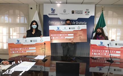 Fake News, educación y empleo, temas de ganadores del Concurso Nacional de Oratoria en Coahuila