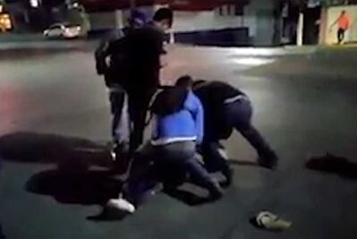 Graban detención ciudadana de dos presuntos ladrones en Veracruz