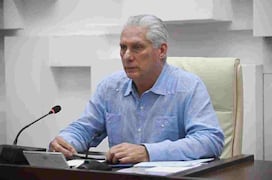 El presidente de Cuba, Miguel Díaz-Canel. Foto: EFE
