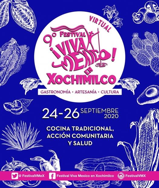 El festival ¡Viva México en Xochimilco! se realizará de manera virtual