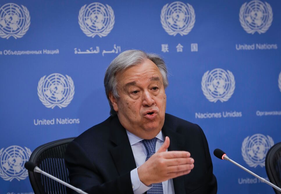 El secretario general de la ONU, António Guterres (Foto: AP)