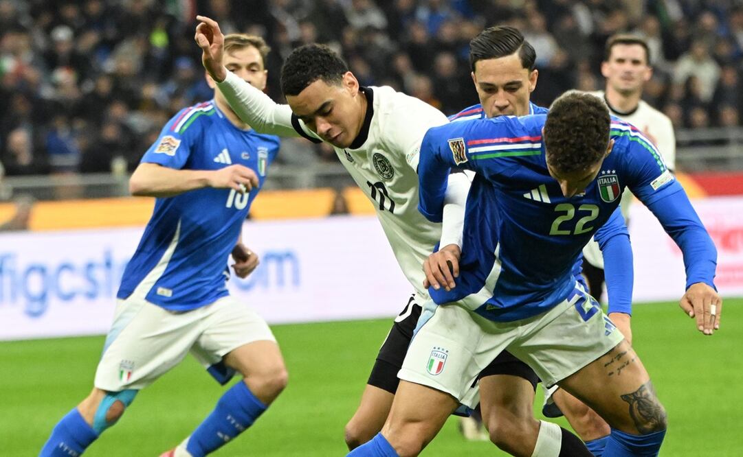 Alemania e Italia durante el partido de ida en los Cuartos de Final de la  UEFA Nations League - Foto: EFE