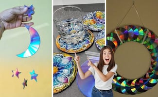 ¿Aún guardas CDs y DVDs viejos?; descubre 5 maneras de reciclar y decorar tu hogar con ellos