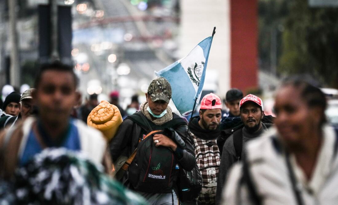 Integrantes de la caravana migrante. Foto: Archivo/EL UNIVERSAL