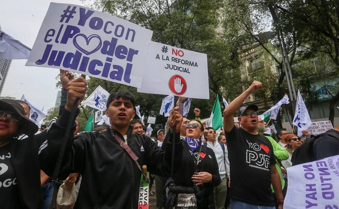 Marcha contra reforma judicial de AMLO. Foto: Luis Camacho / EL UNIVERSAL