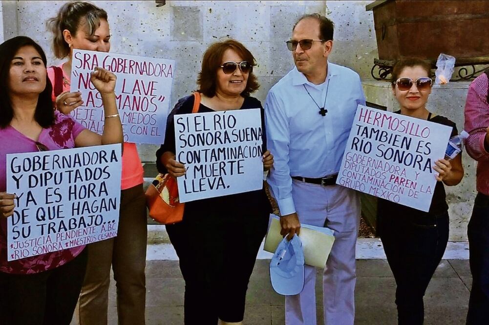 El padre Alejandro Solalinde advirtió sobre las consecuencias el por derrame de metales que, acusó, provoca Grupo México (VIGILIA SONORA)