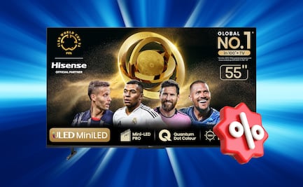 Día del Padre 2025: Pantalla Hisense de 55 pulgadas rematada por Amazon con 144 Hz y Google TV 
