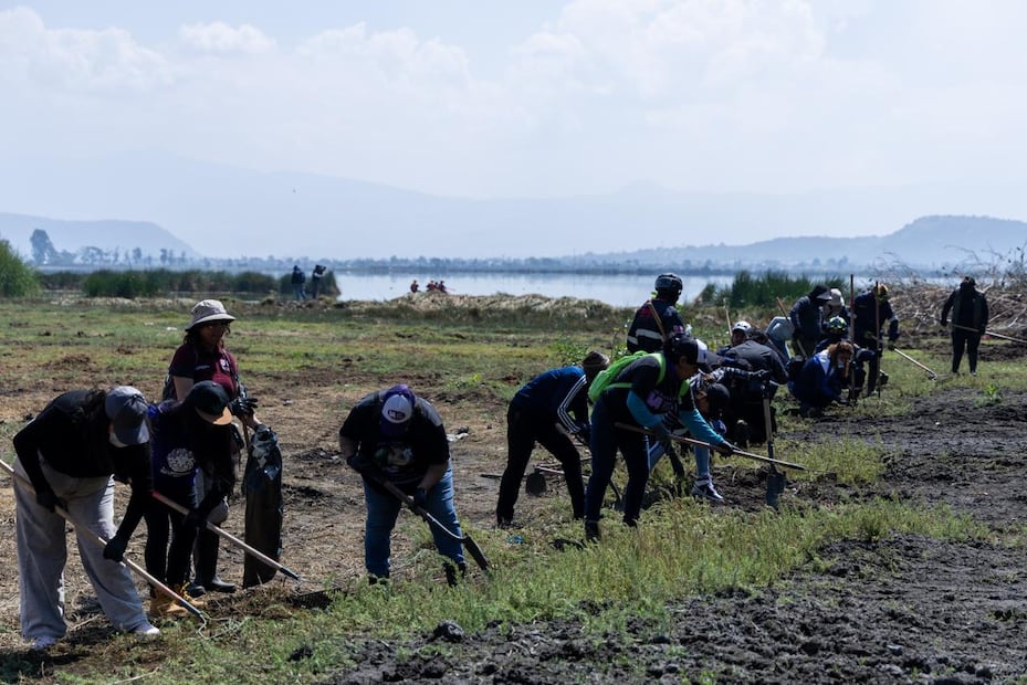 Colectivos denuncian emergencia forense en Lago de Chalco-Tláhuac. (Foto: Hugo Salvador/ EL UNIVERSAL)