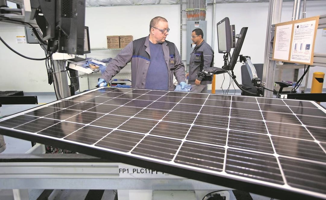 Desde 2018, Estados Unidos aplica un arancel de 15% a los paneles solares hechos en México.  Foto: Archivo/EL UNIVERSAL.