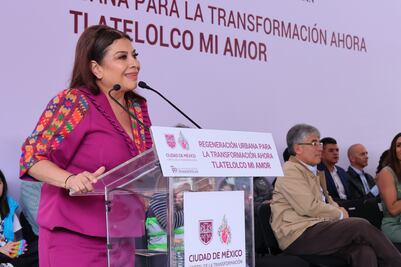 Clara Brugada anuncia inversiones de casi mil mdp para atender daños estructurales en edificios en Tlatelolco; seis con afectaciones graves